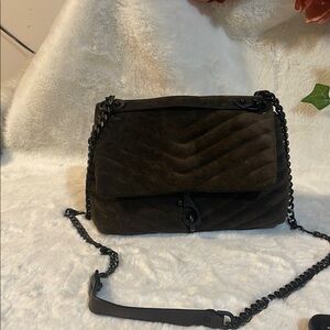 Elegant Black Suede Women's Bag